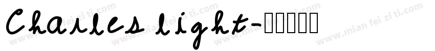 Charles light字体转换